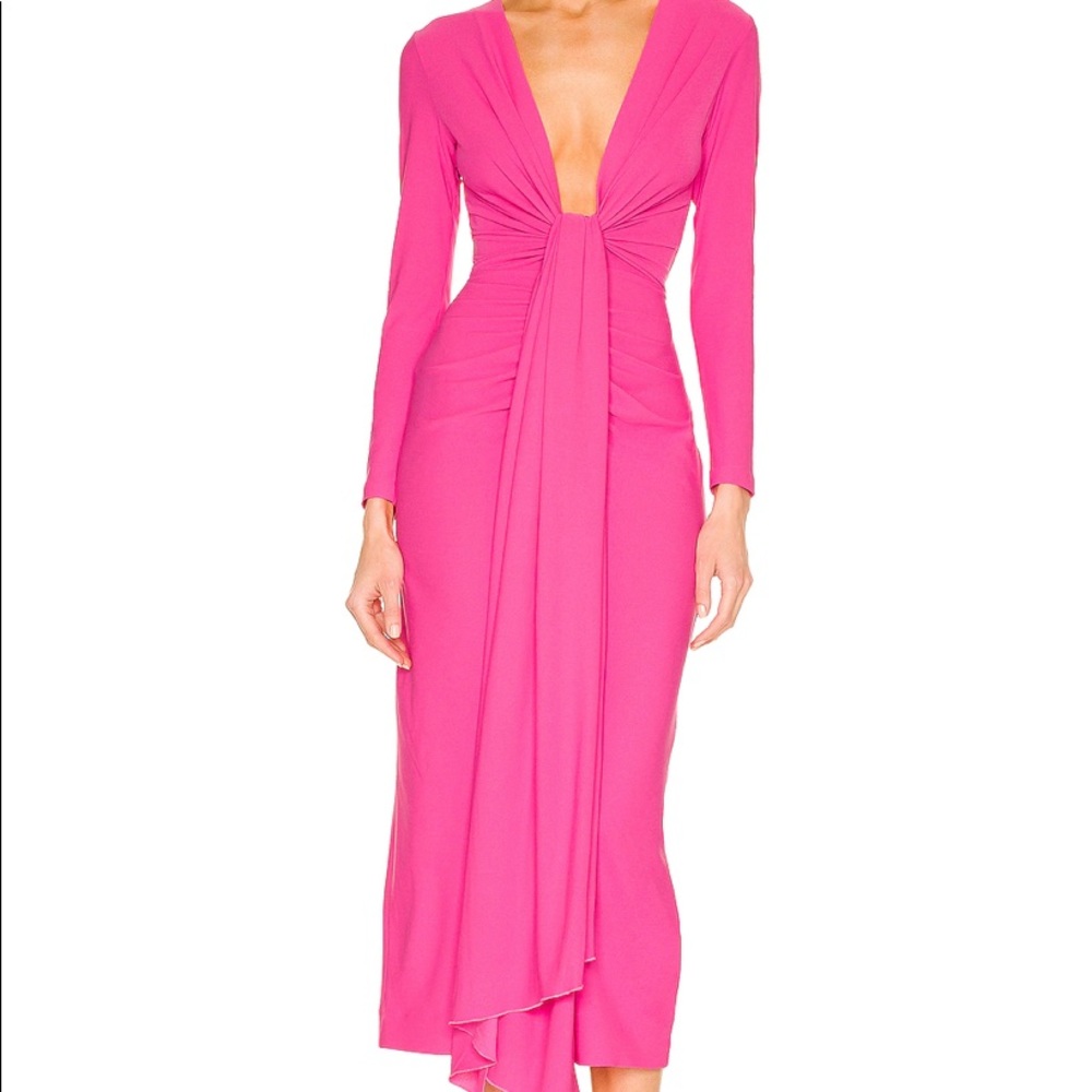 Lorena Midi Dress in Hot Pink UK 12/US 8 - NWT